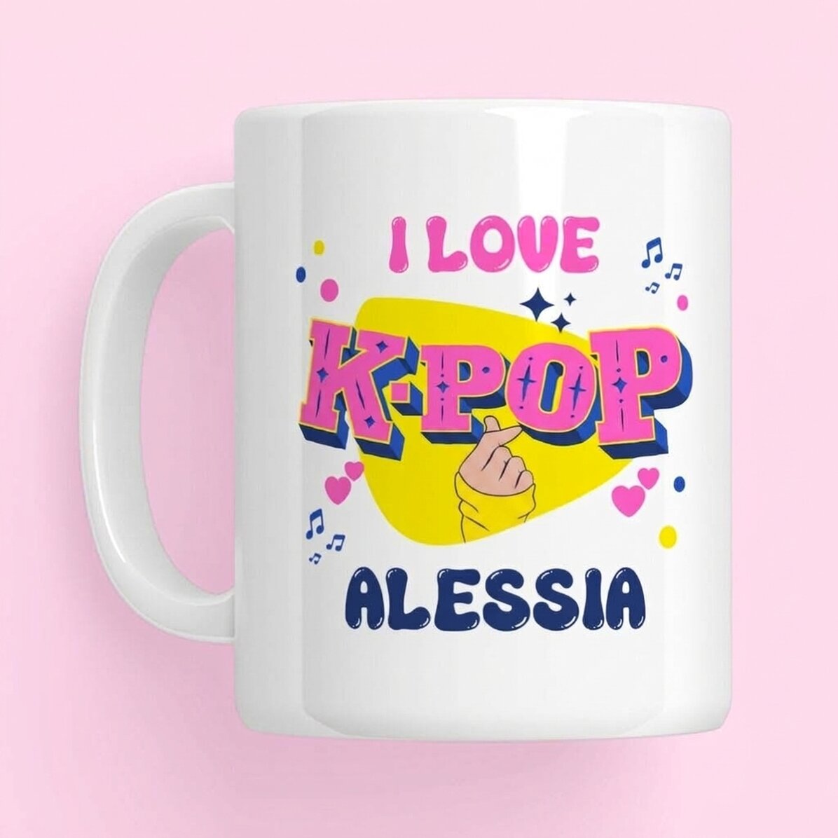 Taza personalizada con texto - K-pop