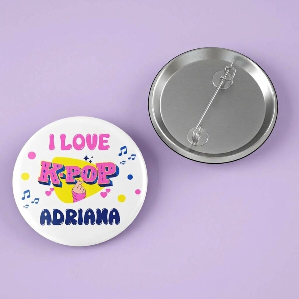 Chapa personalizada con nombre - K-pop