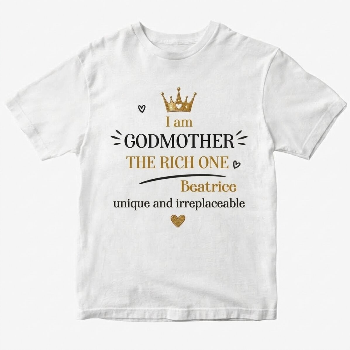 Camiseta de algodón personalizada con texto - La NASA rica