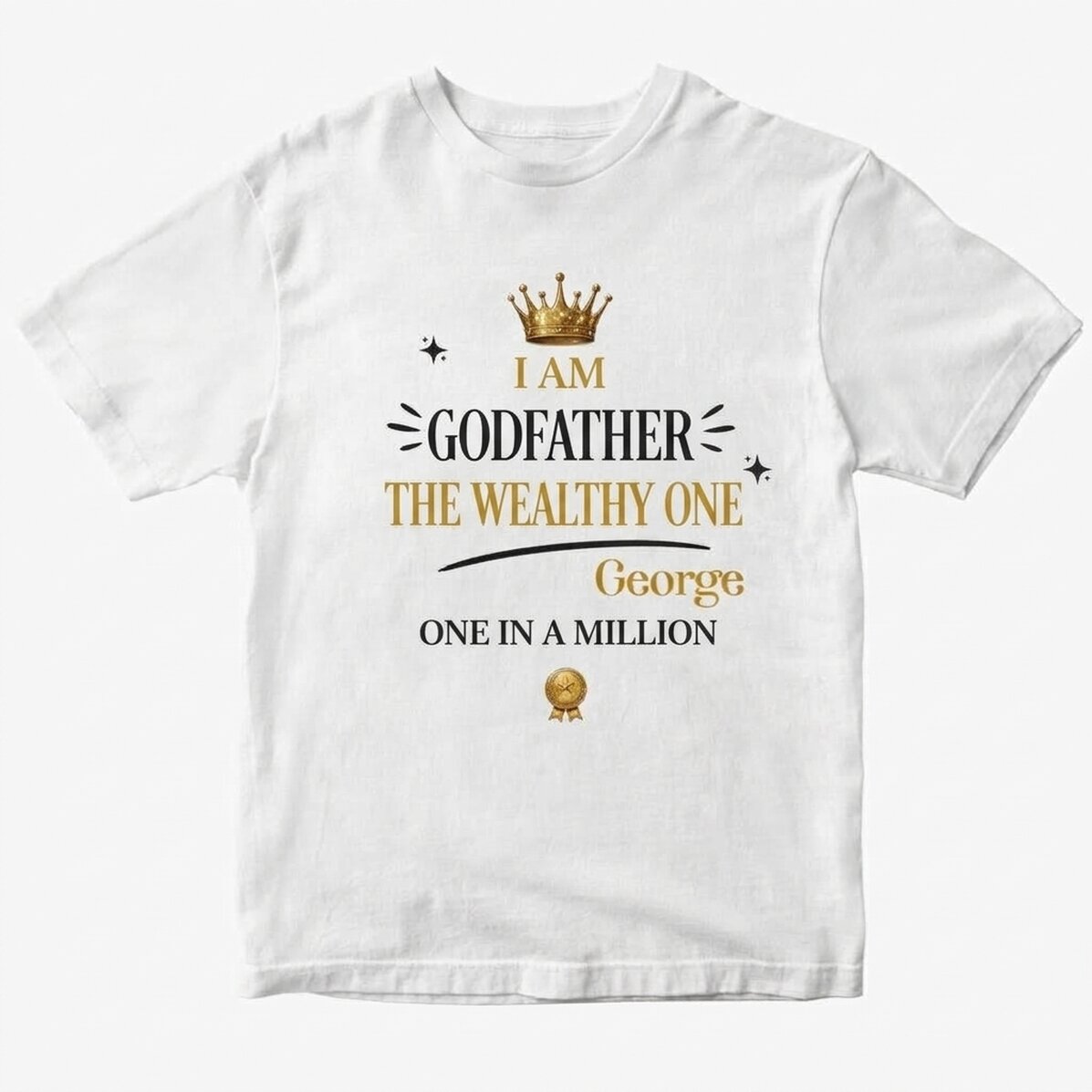 Camiseta de algodón personalizada con texto: «Nasul bogatasul»