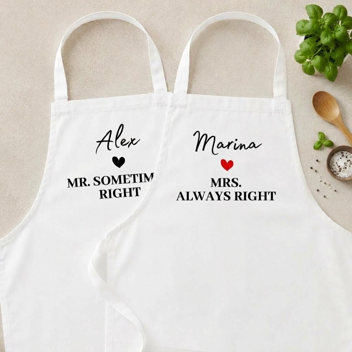 Conjuntos personalizados para parejas - Mrs & Mr Right