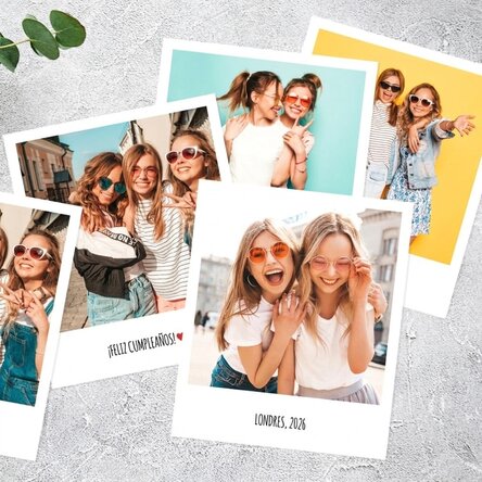 Impresión de fotos: juego de 8 unidades en formato Polaroid de 10 x 12 cm