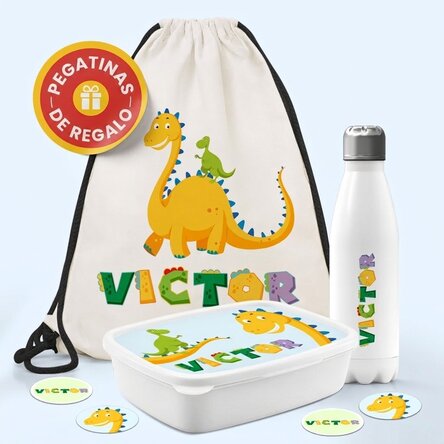Set personalizado para la guardería o el colegio – Dino