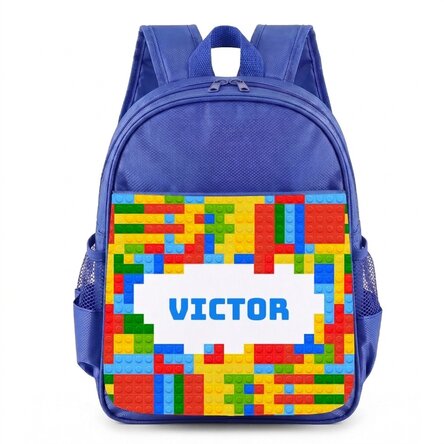 Mochila escolar personalizada con texto - Lego