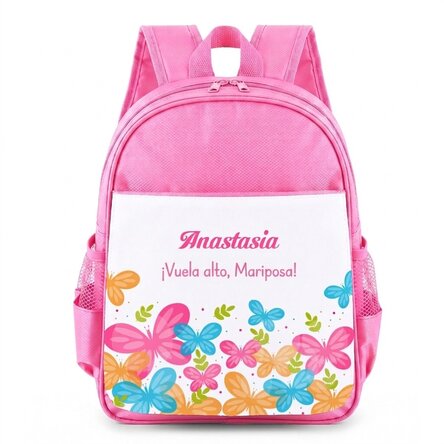 Mochila escolar personalizada con nombre - Fluturasi