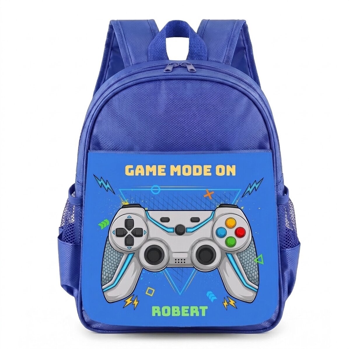 Mochila escolar personalizada con texto - Gamer