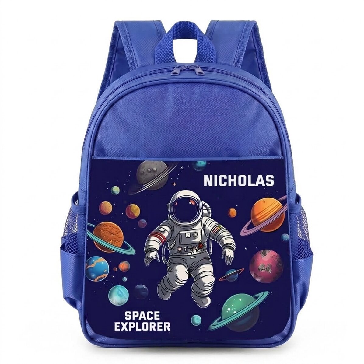 Mochila escolar personalizada con texto - Astronauta