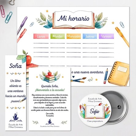 Set personalizado para el colegio – Bienvenidos de nuevo