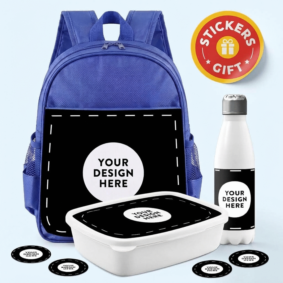 Set personalizado para la guardería o el colegio con tu diseño