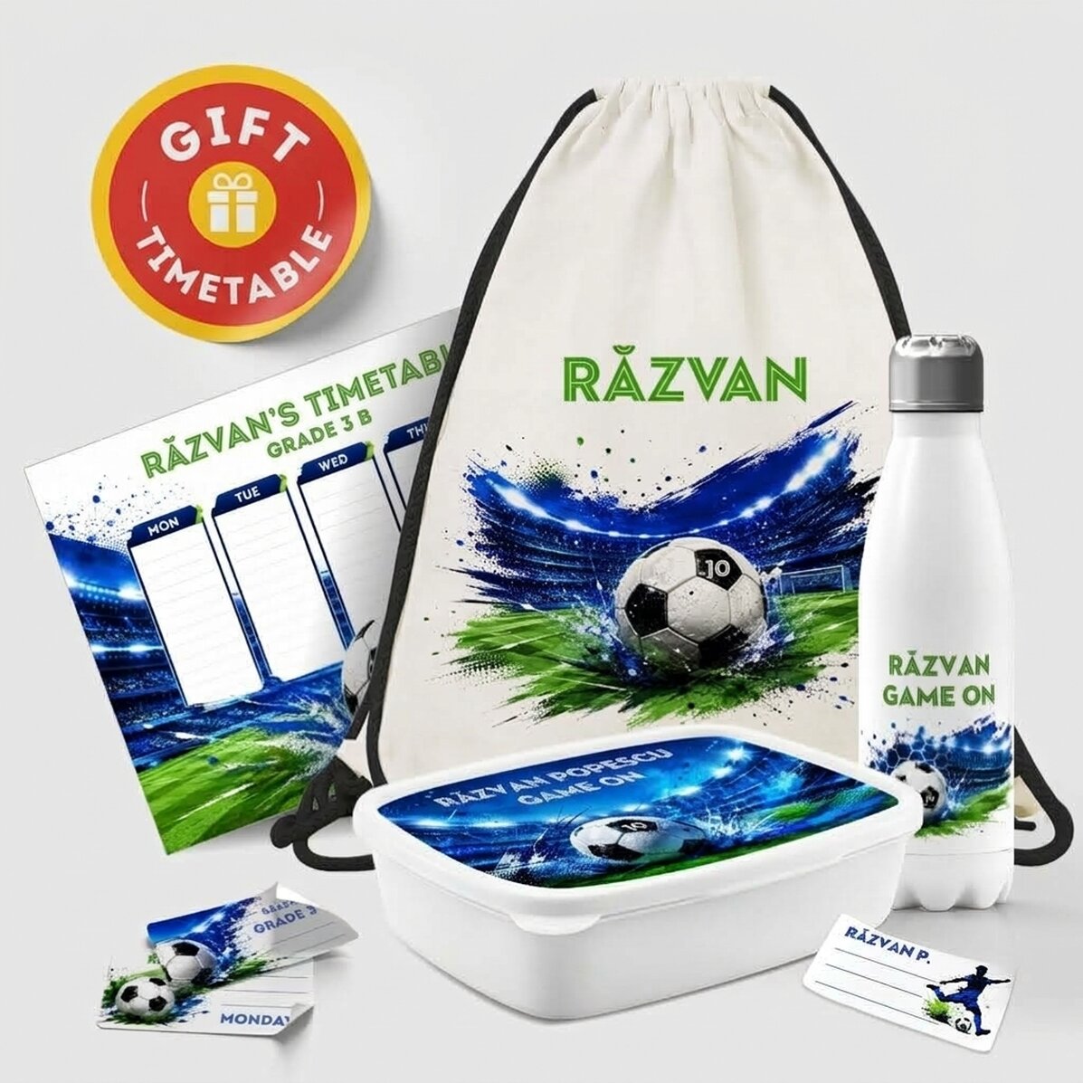 Equipación personalizada para el colegio - Fútbol
