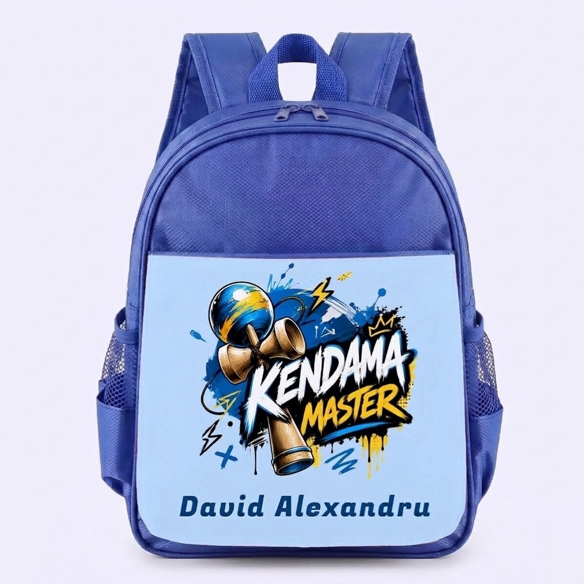 Mochila escolar personalizada con texto - Kendama