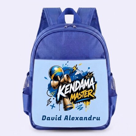 Mochila escolar personalizada con texto - Kendama