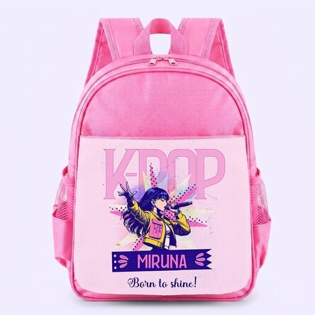 Mochila escolar personalizada con texto - K-pop