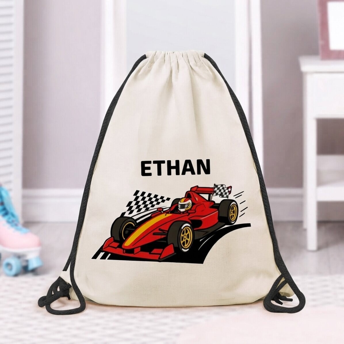 Mochila personalizada con nombre - Coche