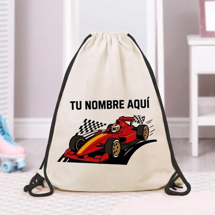 Mochila personalizada con nombre - Coche