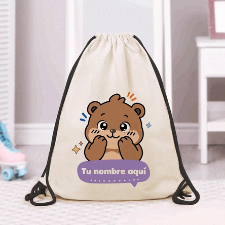 Mochila personalizada con nombre - Osito