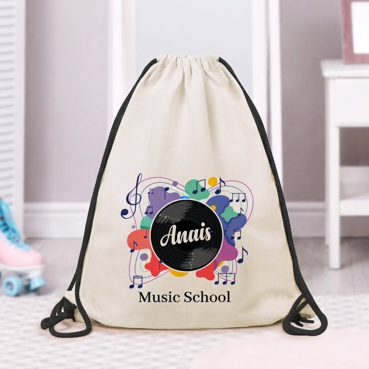 Mochila personalizada con texto - Música