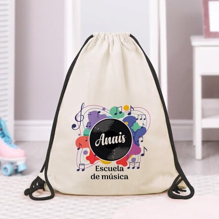 Mochila personalizada con texto - Música