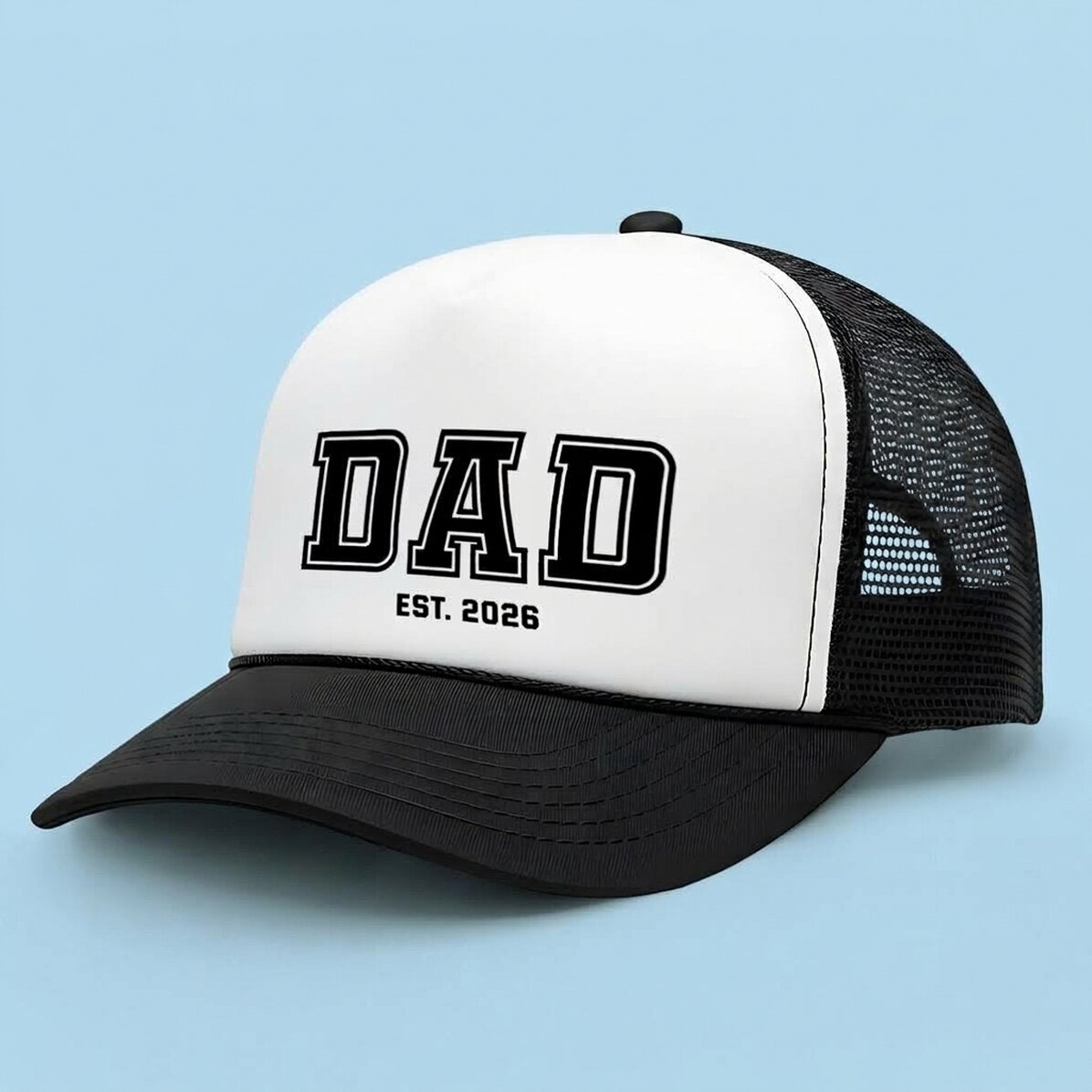 Gorra personalizada con texto: «Papá / Mamá»