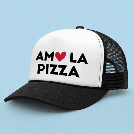 Gorra personalizada con mensaje: «I love...»