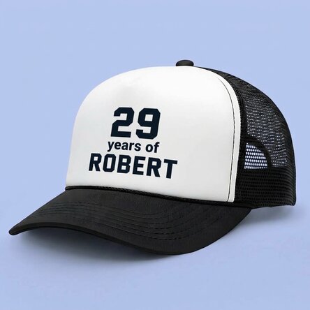 Gorra personalizada con número y nombre