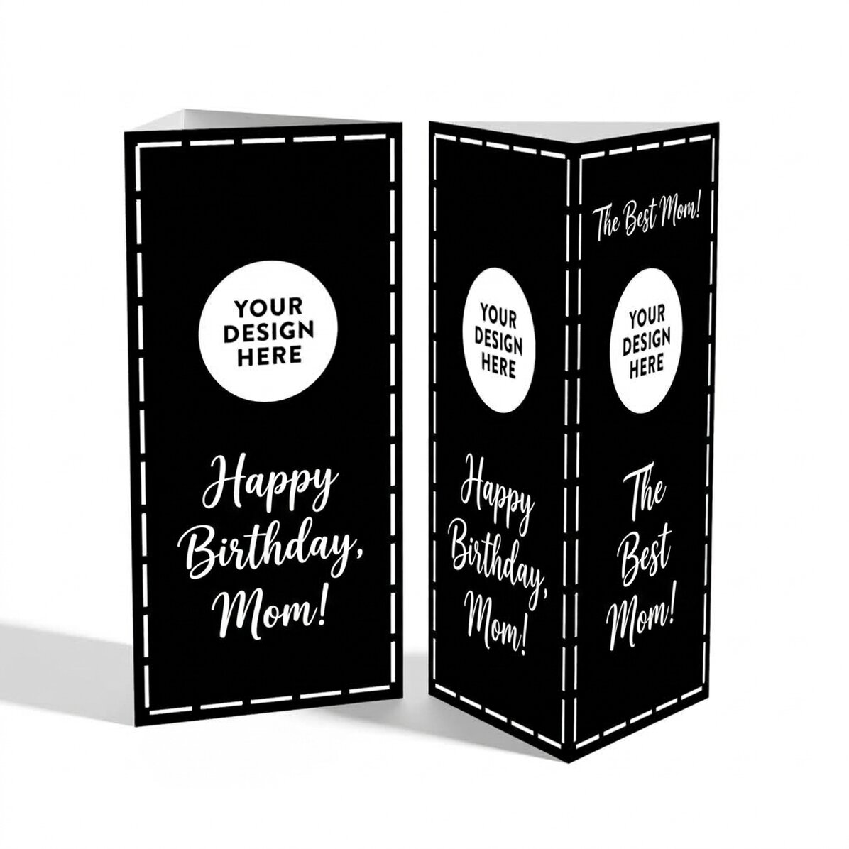 Folleto piramidal personalizado con tu diseño