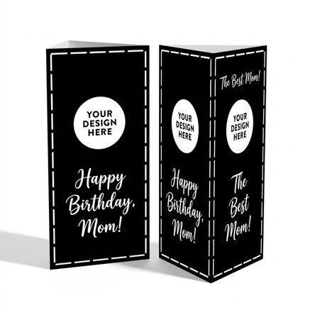 Folleto piramidal personalizado con tu diseño