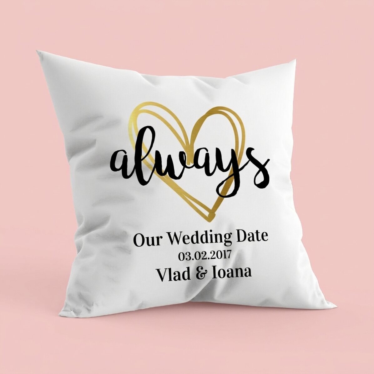Almohada personalizada para parejas - always