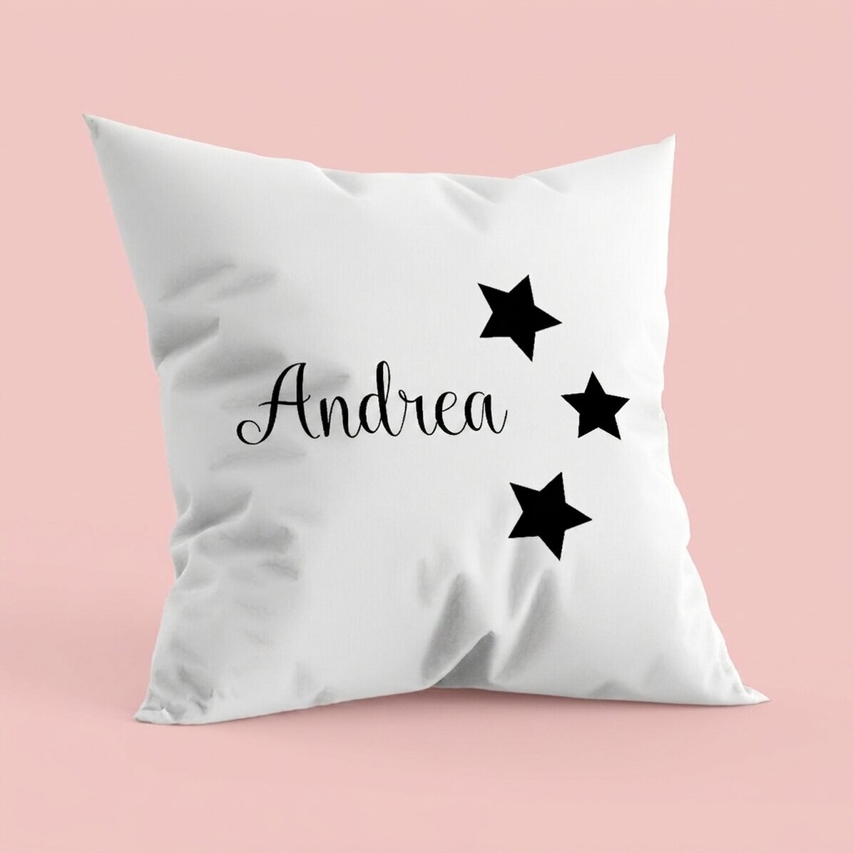 Cojín personalizado con nombre - estrellas