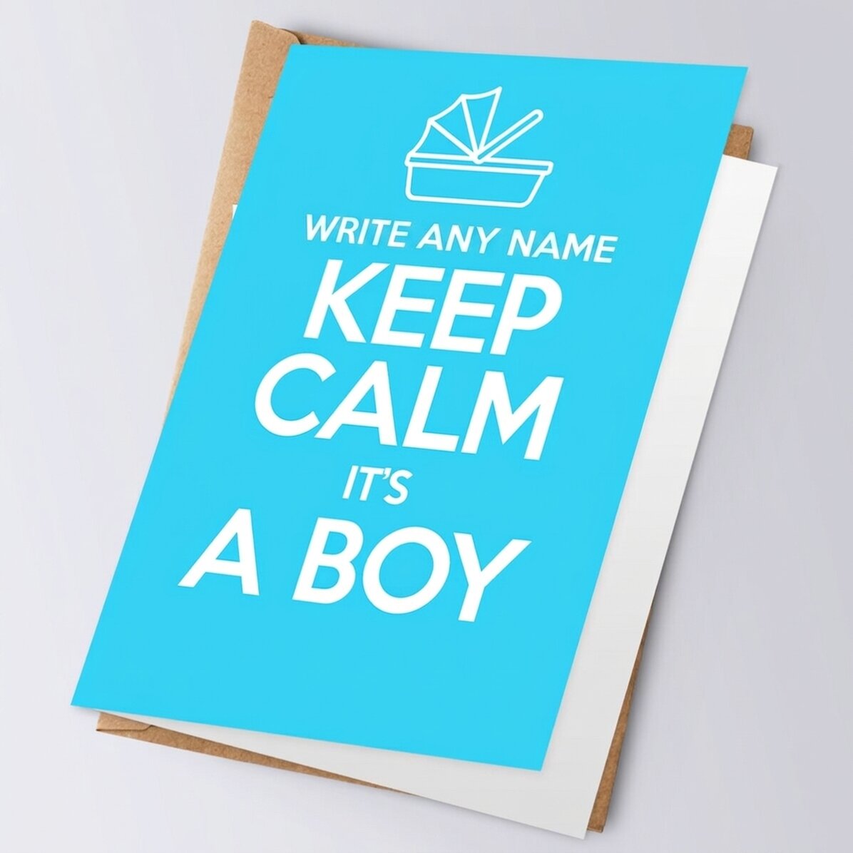 Tarjeta de felicitación personalizada - KEEP CALM IT