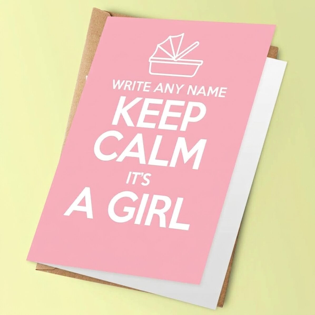 Tarjeta de felicitación personalizada - KEEP CALM IT