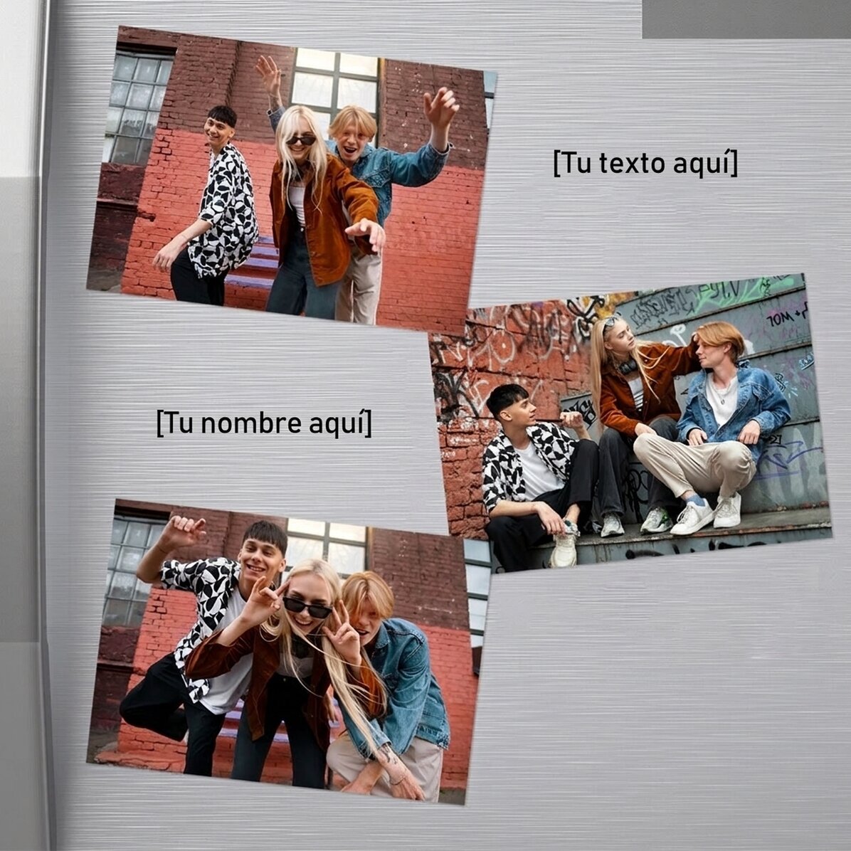 Imanes fotográficos: juego de 8 unidades de 10 x 7 cm