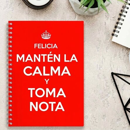 Cuaderno personalizado - «Keep calm»