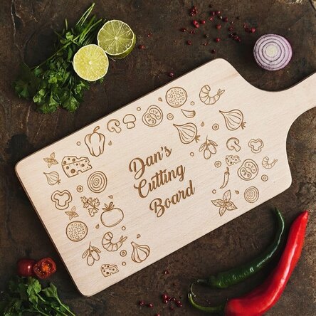 Personalised chopping board with your name