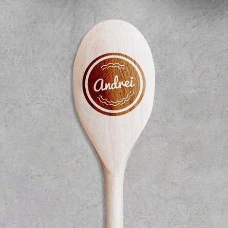 Cuchara de madera personalizada con tu nombre