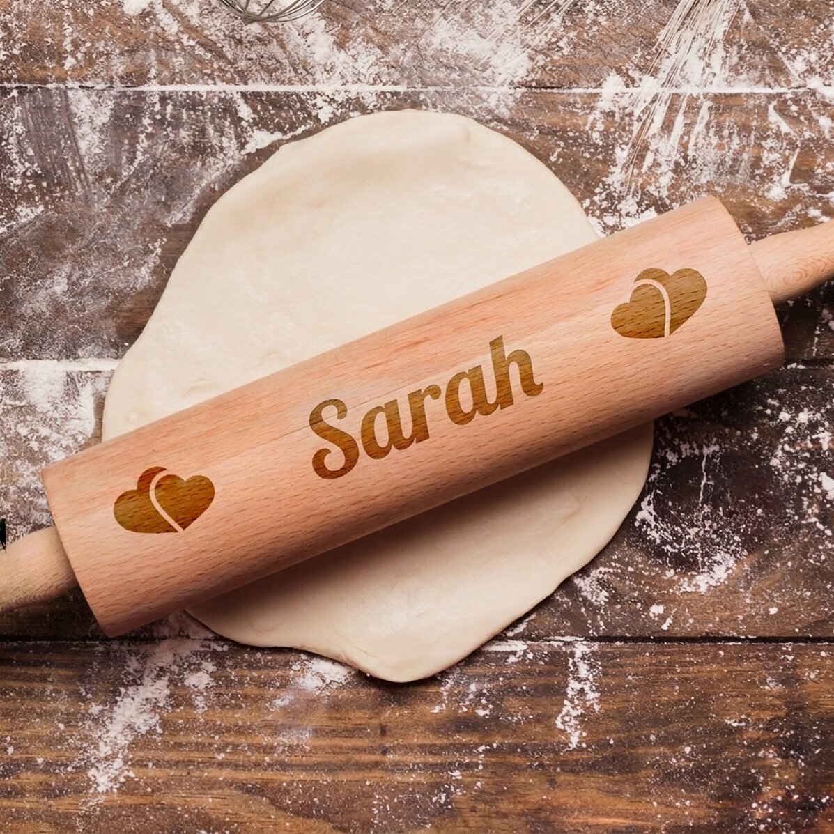 Palillo de madera personalizado con el nombre de tu pareja