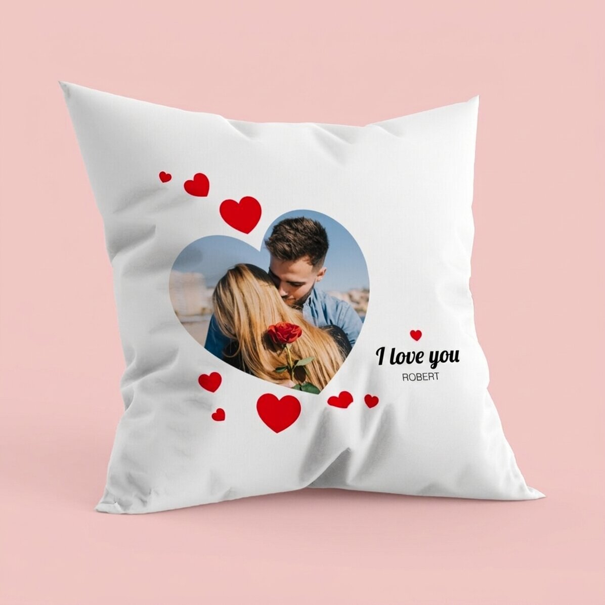 Cojín personalizado con una foto - P.S. I love you