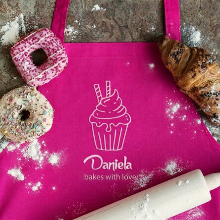 Customised apron - Bake with love