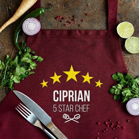 Customised apron - 5-star chef