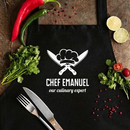 Custom apron - Knife chef