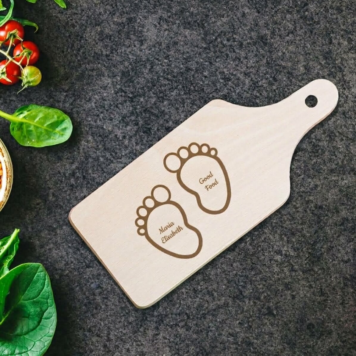 Mini picadora personalizada - Huella del bebé