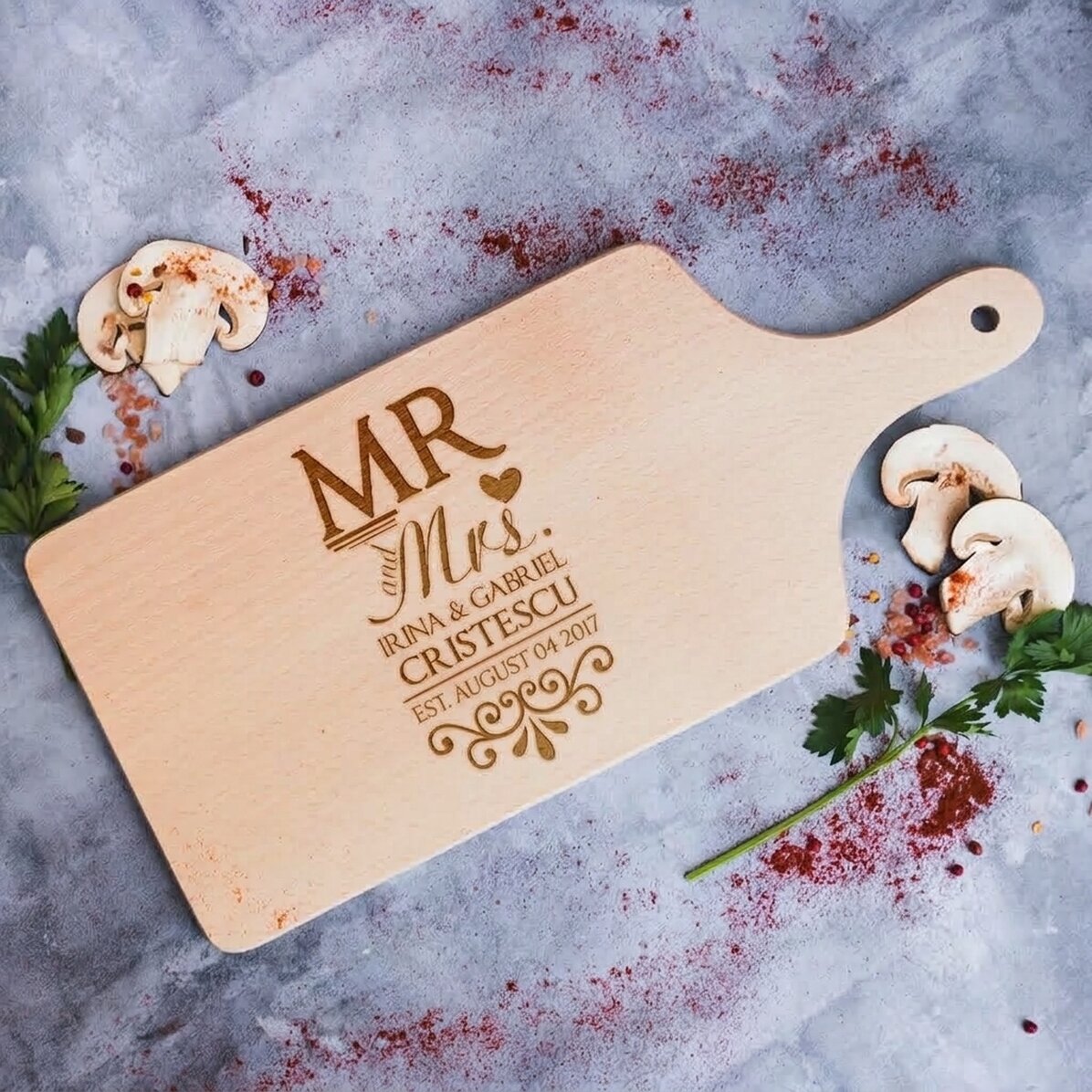Picadora personalizada - Mr & Mrs