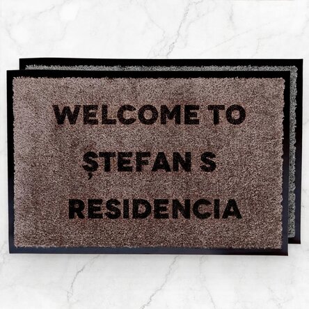 Alfombra de entrada para interiores personalizada