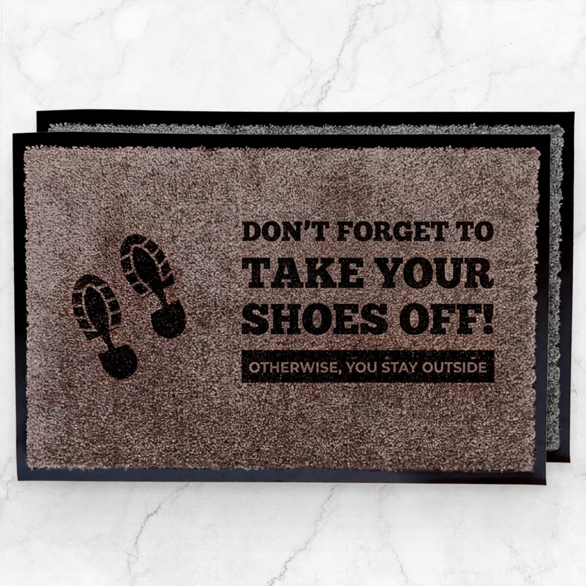 Felpa de entrada para interior personalizada: no te olvides de quitarte los zapatos