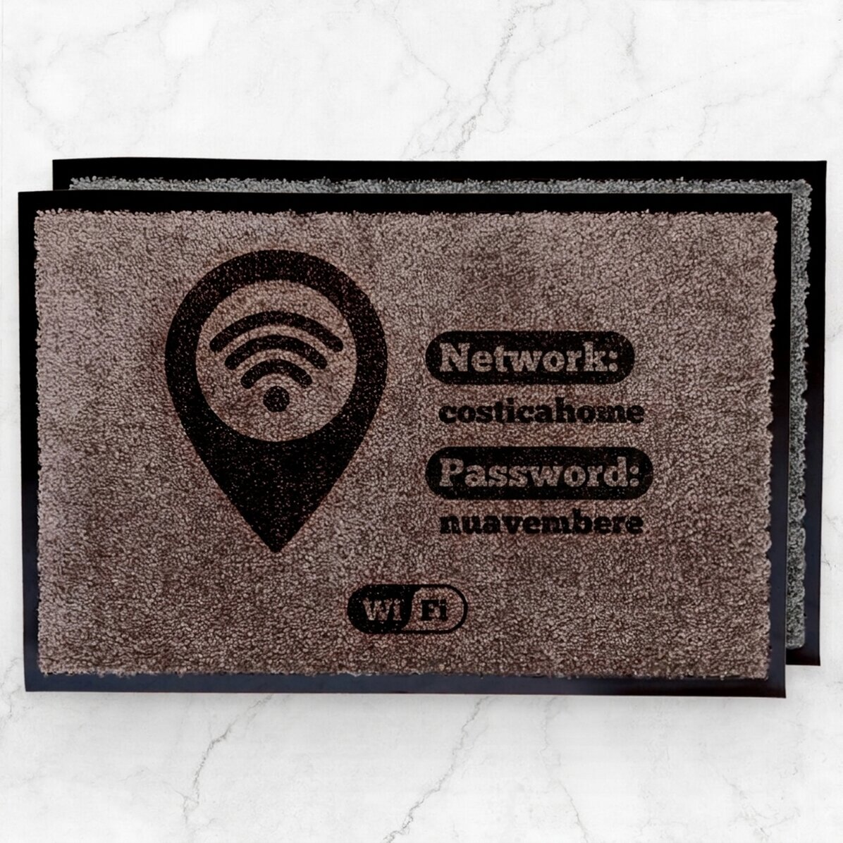 Alfombra de entrada para interiores personalizada - Zona Wi-Fi
