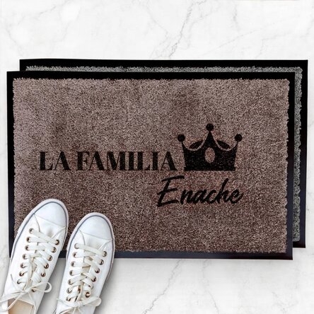 Alfombra de entrada para interior personalizada - Familia real