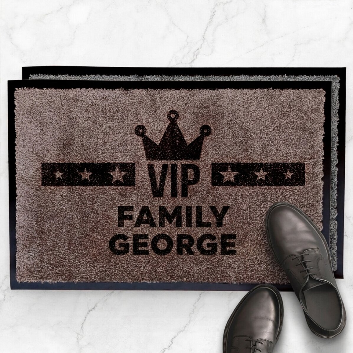 Alfombra de entrada para interior personalizada - Familia VIP