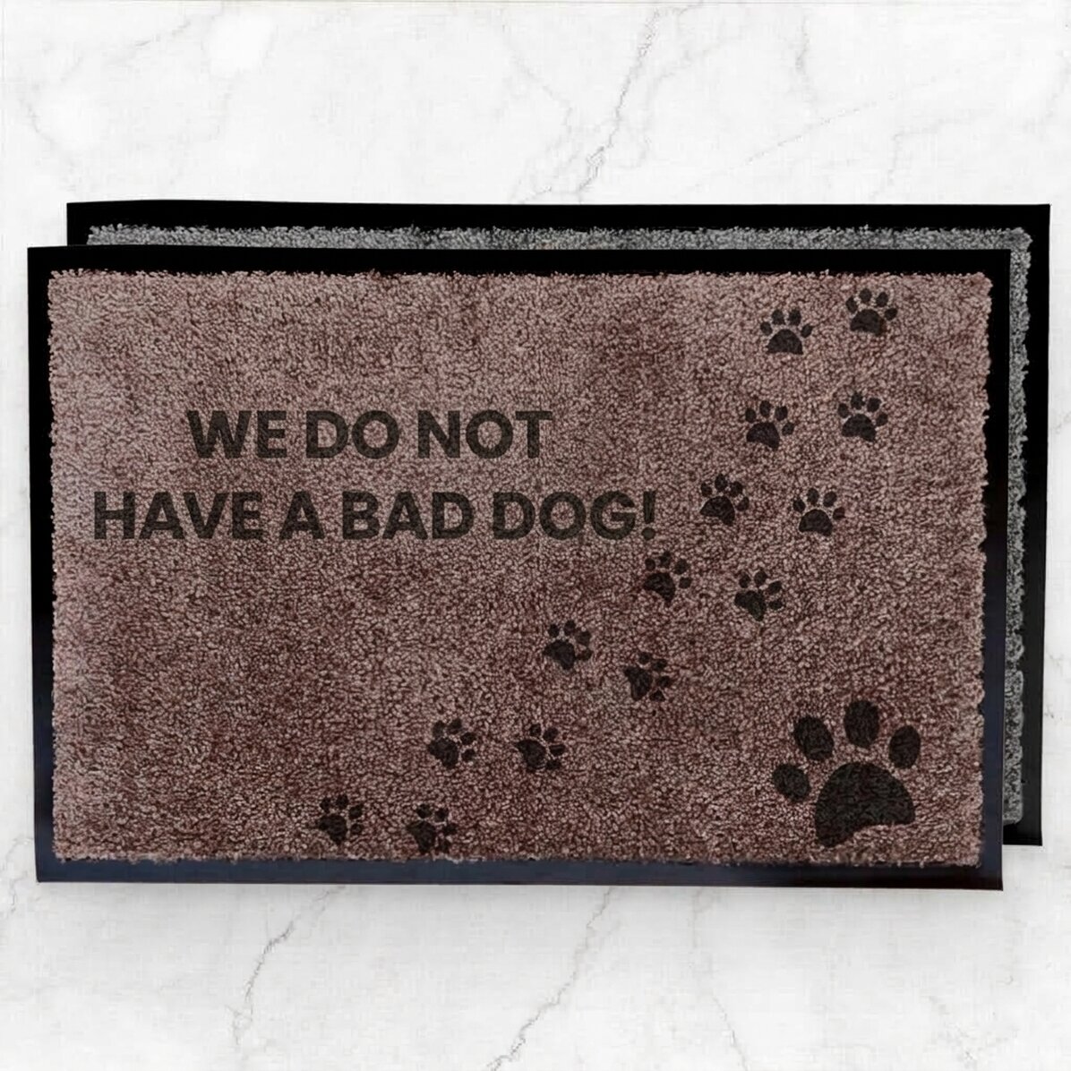 Alfombra de entrada para interior personalizada - Perro feroz