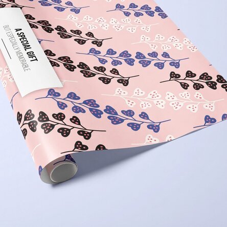 Papel de regalo personalizado con texto - Hojas