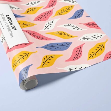 Papel de regalo personalizado con texto - Autumn